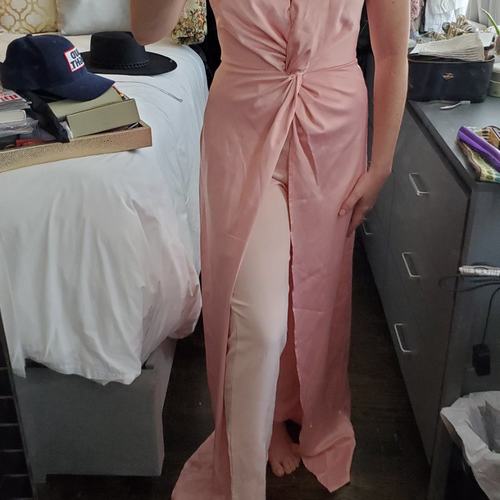 Pink Dress Pantsuit